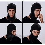Pack of 5 Black Ski Face Mask Men Sun Balaclava Dust Proof For Outdoor Riding Fishing Headgear