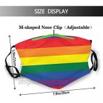Rainbow Pulse Hearbeat Lgbt Face Mask Unisex Balaclava Washable Reusable Cloth Fashion Scarf