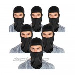 Tatuo 6 Pieces UV Sun Protection Balaclava Full Face Mask Winter Windproof Ski Mask for Outdoor Motorcycle Cycling