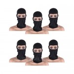 Tatuo 6 Pieces UV Sun Protection Balaclava Full Face Mask Winter Windproof Ski Mask for Outdoor Motorcycle Cycling