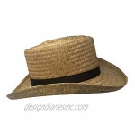 CHAPEAU TRIBE Cocoa Straw Gambler Hat