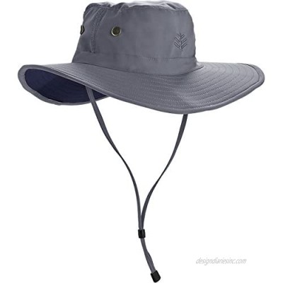 Coolibar UPF 50+ Men's Leo Shapeable Wide Brim Hat - Sun Protective