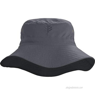 Coolibar UPF 50+ Men's Women's Landon Reversible Bucket Hat - Sun Protective