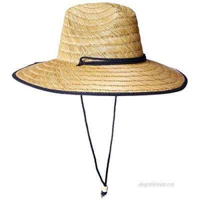 San Diego Hat Co. Men's Raffia and Straw Sun Hat  Navy  One Size