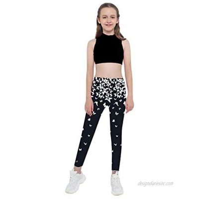 Nimiya Kids Girls' Two Pieces Crop Tops with Athletic Leggings Outfits for Hip Hop Dance Gymnastics Workout
