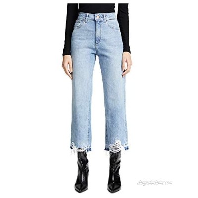 DL1961 Women's Hepburn High Rise Wide Leg Jeans