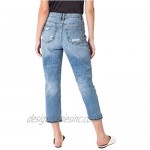 Kan Can Women's High Rise Mom Jeans