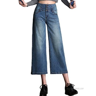 Women's Fashion Cropped Jeans Stylish Ankle Long Pants High Waist Denim Shorts  Size 2-16